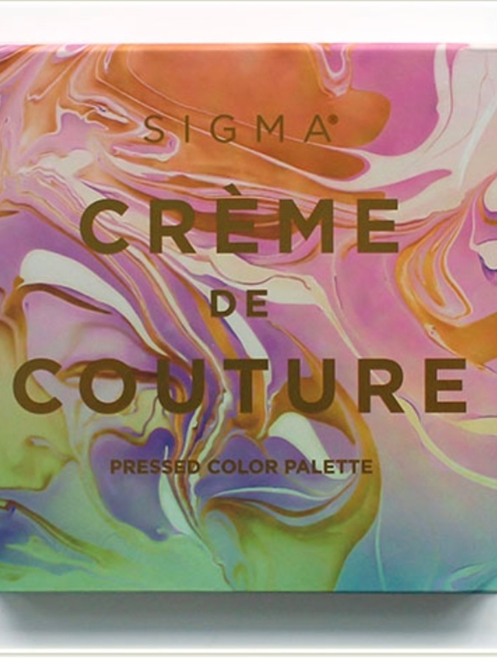 Sigma Crème de Couture Pressed Color Palette - Pink & Gold Marble Finish